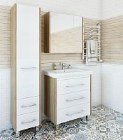 Мебель для ванной Sanflor Ларго 70, швейцарский вяз, белый