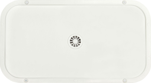 Корзина для белья Geralis KWH-B белая, хром, стандартная фото 3