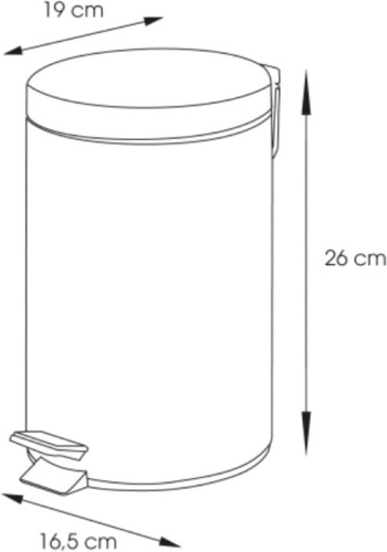 Мусорное ведро Sapho Diamond XJ011 фото 2 Мусорное ведро Sapho Diamond XJ011 фото 2