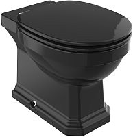Комплект Унитаз приставной Roca Carmen 3440A9560 черный с крышкой-сиденьем + Смывной бачок скрытого монтажа Roca Basic tank 890090200