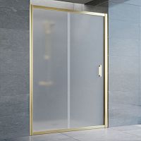 Душевая дверь в нишу Vegas Glass ZP 135 09 10 профиль золото, стекло сатин