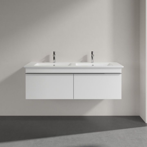 Мебель для ванной Villeroy & Boch Venticello 125 glossy white, с ручками хром фото 2