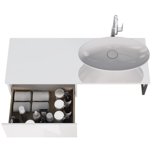 Мебель для ванной Dreja Box+Line 120 белый глянец фото 4