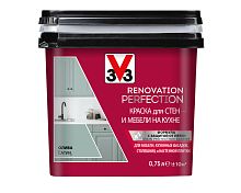 Краска для стен и мебели на кухне V33 RENOVATION PERFECTION 0,75 л Олива