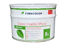 Краска Finncolor Oasis Hall & Office акриловая, для стен и потолков, устойчивая к мытью