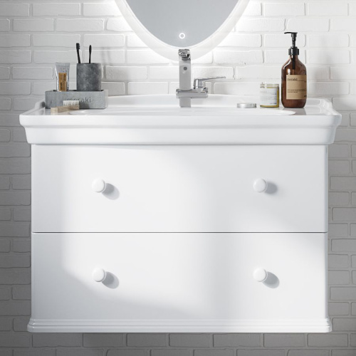 Мебель для ванной STWORKI Вестерос 85 белая фото 3