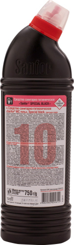 Универсальное моющее средство Sanfor WC Special Black 0,75 л фото 2