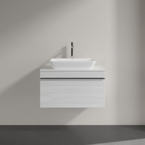 Мебель для ванной Villeroy & Boch Venticello 75 white wood, ручкой хром фото 2