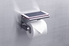Держатель туалетной бумаги Rush Edge ED77141 Chrome с полкой для телефона