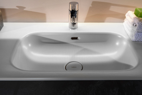 Мебель для ванной Armadi Art Vallessi 100 антрацит глянец, с белой раковиной фото 3