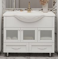 Мебель для ванной Misty Латте 105 белая эмаль
