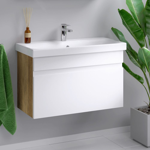 Мебель для ванной Aqwella Smart 80 дуб балтийский фото 2