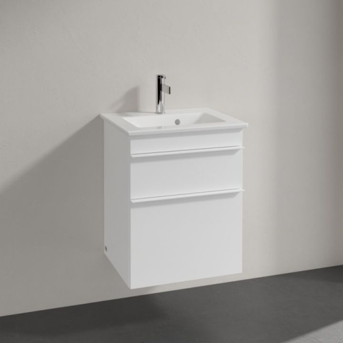 Мебель для ванной Villeroy & Boch Venticello 46 gossy white, с белыми ручками фото 3