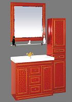 Мебель для ванной Misty Fresko 90 красная краколет