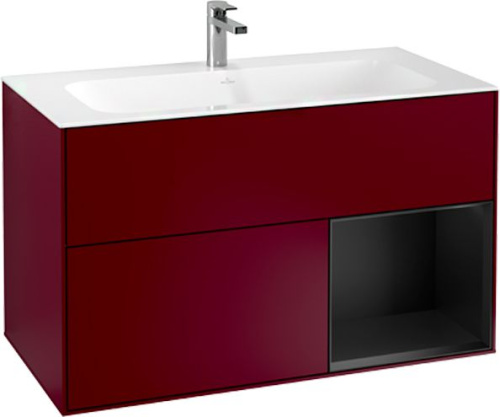 Мебель для ванной Villeroy & Boch Finion G040PDHB 100 с подсветкой и освещением стены