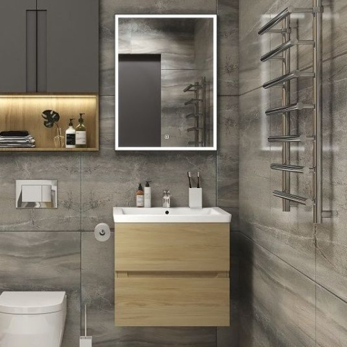 Мебель для ванной Art&Max Techno подвесная, 70, дуб мадейра янтарь фото 8