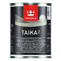 Краска Tikkurila Taika kaksivarinen helmiaislasyyri акриловая, двухцветная перламутровая лазурь