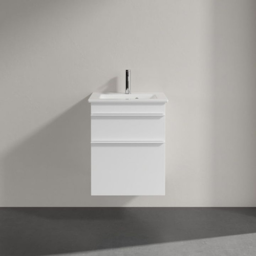 Мебель для ванной Villeroy & Boch Venticello 46 gossy white, с белыми ручками фото 2