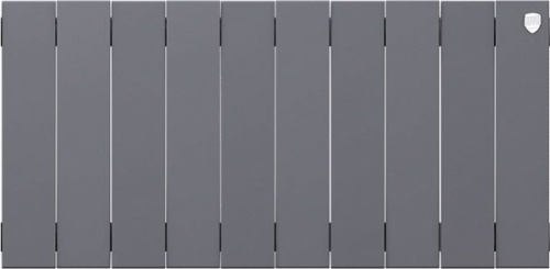 Радиатор биметаллический Royal Thermo Piano Forte 300 silver satin, 10 секций фото 2