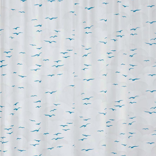 Штора для ванной Ridder Sylt 32313 голубой, 180x200 фото 2 Штора для ванной Ridder Sylt 32313 голубой, 180x200 фото 2