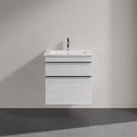 Мебель для ванной Villeroy & Boch Venticello 55 white wood, с ручками хром