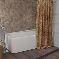 Штора для ванной Aima Design У37613 240x240, двойная, бежевая