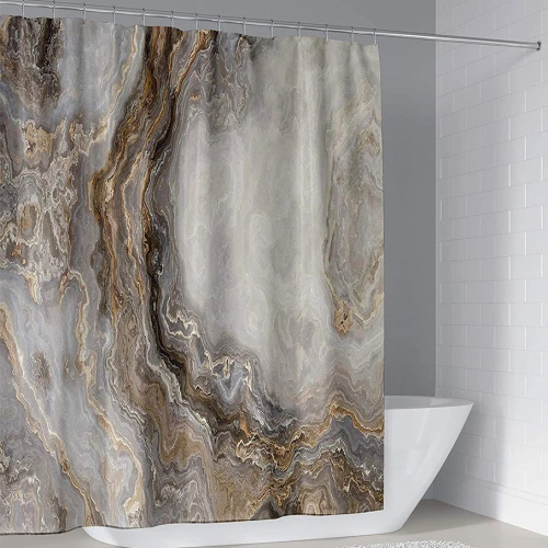 Штора для ванной Carnation Home Fashions Marble 180x200 brown Штора для ванной Carnation Home Fashions Marble 180x200 brown