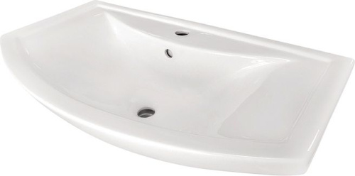 Мебель для ванной Misty Лаванда 80 белая эмаль, прямая фото 3