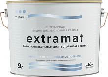 Краска Vincent Extramat акриловая, бархатная, интерьерная, для стен и потолков