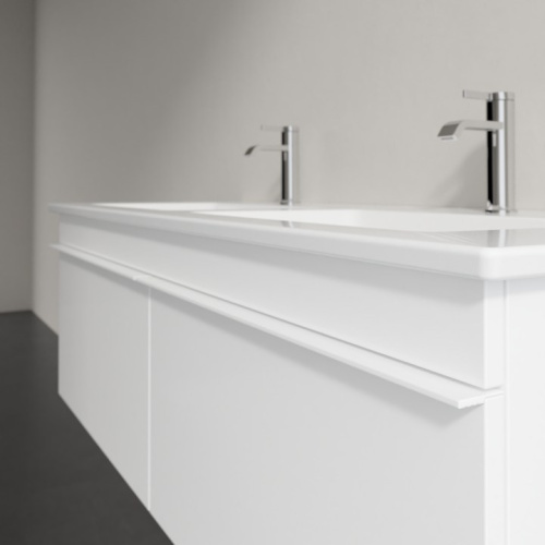 Мебель для ванной Villeroy & Boch Venticello 125 glossy white, с белыми ручками фото 5