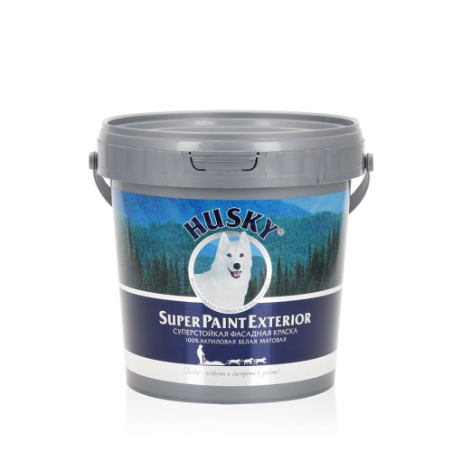 Краска Husky Super Paint Exterior акриловая, суперстойкая, фасадная