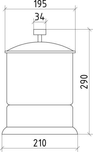 Мусорное ведро Boheme Royal Cristal Chrome фото 2 Мусорное ведро Boheme Royal Cristal Chrome фото 2