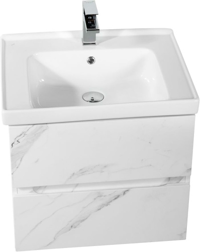 Мебель для ванной Art&Max Techno подвесная, 60, монти мрамор фото 6