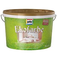 Краска JOBI Ekofarbe акриловая, экологичная, для стен и потолков, идеальная для детских комнат и спален