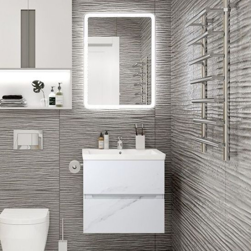 Мебель для ванной Art&Max Techno подвесная, 70, монти мрамор фото 10