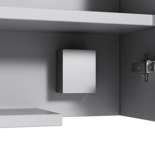Зеркало-шкаф AM.PM Spirit V2.0 100 с LED-подсветкой, белый глянец фото 5