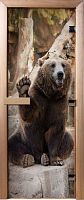 Дверь для бани и сауны Банные штучки 32677 Бурый медведь 190х70