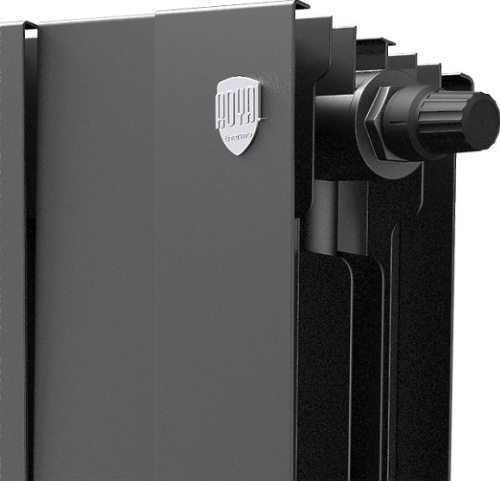 Радиатор биметаллический Royal Thermo Piano Forte 500 VDR noir sable, 6 секций, черный фото 4