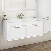 Мебель для ванной Sanflor Ванесса 105, подвесная, белая