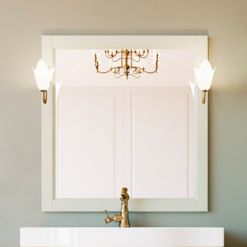 Мебель для ванной ValenHouse Лиора 90 слоновая кость, фурнитура бронза фото 3