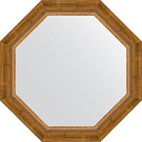 Зеркало Evoform Octagon BY 3674 63х63 см, состаренная бронза с плетением