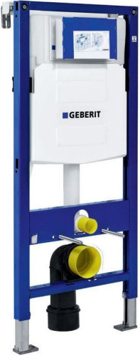 Система инсталляции для унитазов Geberit Duofix UP320 111.300.00.5 с кнопкой смыва матовый хром, шумоизоляцией и креплениями