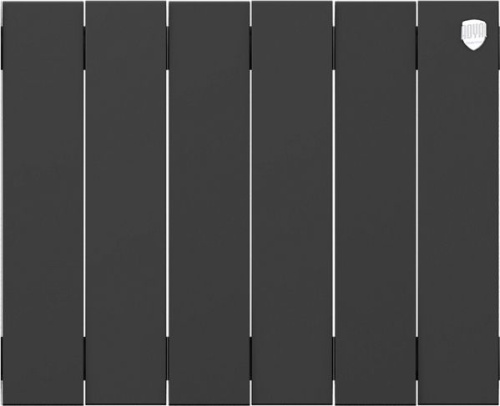 Радиатор биметаллический Royal Thermo Piano Forte 300 noir sable, 6 секций фото 2