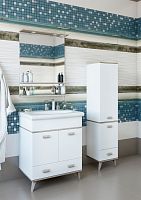 Мебель для ванной Sanflor Бруно 70, белый, орегон