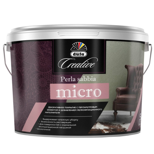 Покрытие декоративное Dufa Creative Perla Sabbia micro эффект металлизированный перламутр база ARGENTO 1 кг - Купить в Москве по цене в интернет-магазине Kraski-Market Покрытие декоративное Dufa Creative Perla Sabbia micro эффект металлизированный перламутр база ARGENTO 1 кг