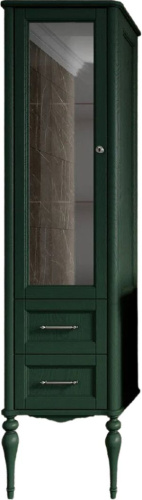 Шкаф-пенал ValenHouse Эстетика L, зеленый, ручки хром фото 2