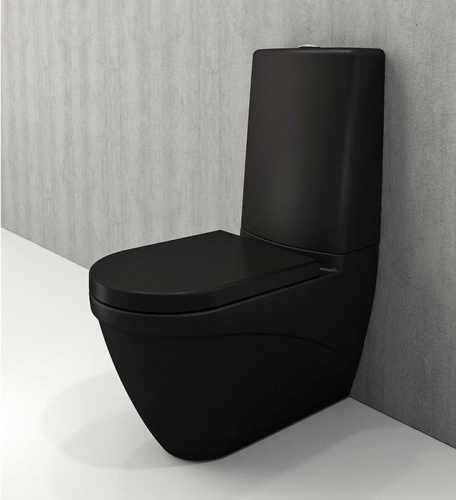 Крышка-сиденье Bocchi Taormina черная матовая, с микролифтом фото 2