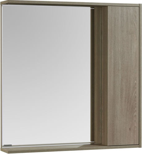 Зеркало AQUATON Стоун 80 сосна арлингтон, с подсветкой фото 2