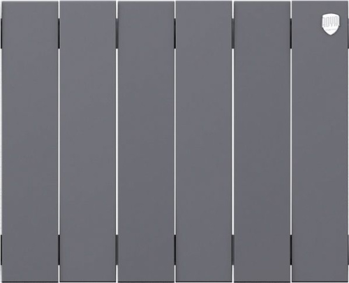 Радиатор биметаллический Royal Thermo Piano Forte 300 silver satin, 6 секций фото 2