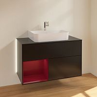 Мебель для ванной Villeroy & Boch Finion G112HBPD 100 с подсветкой и освещением стены